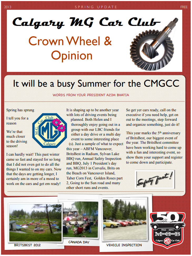 Spring 2013 Crown Wheel and Opinion